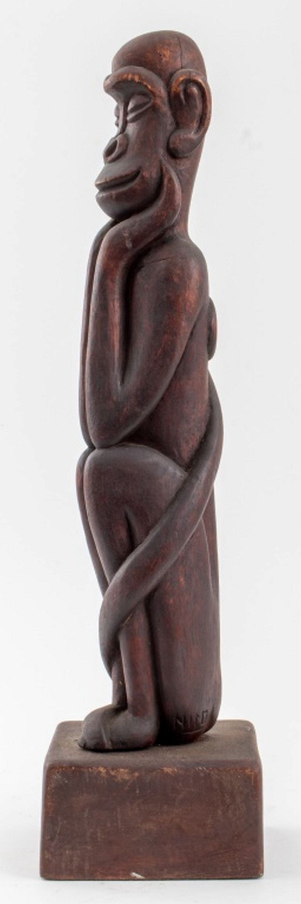 NIMO MOCHARNUIK SEATED MONKEY WOOD 3cec1d