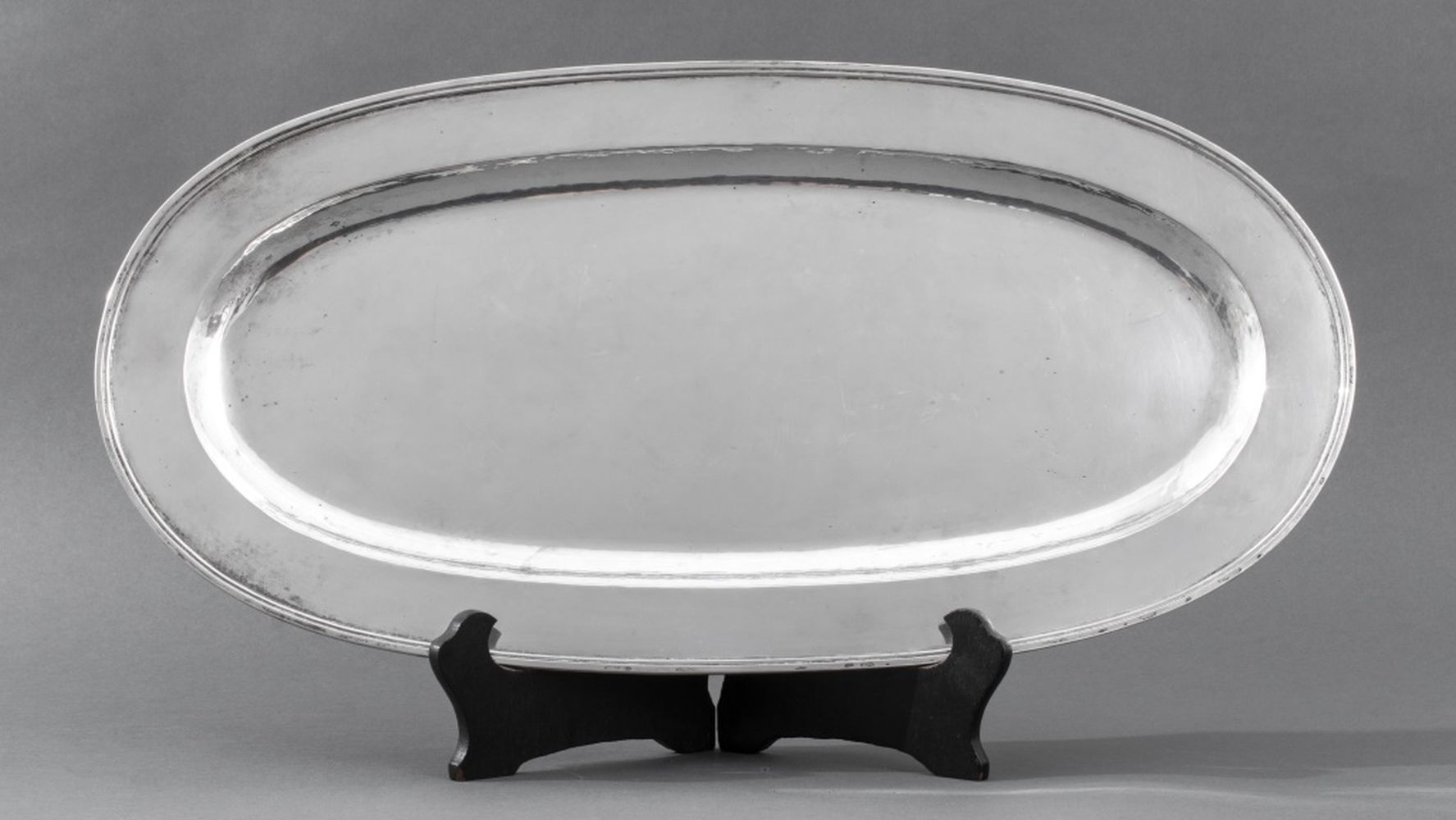 GERMAN JUGENDSTIL SILVER OVAL TRAY,