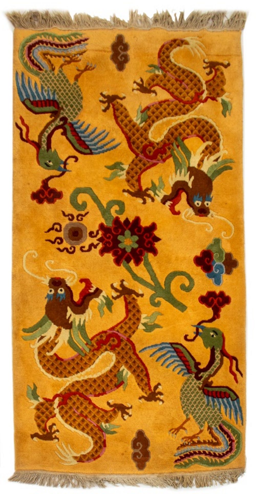 CHINESE ART DECO PHOENIX & DRAGON