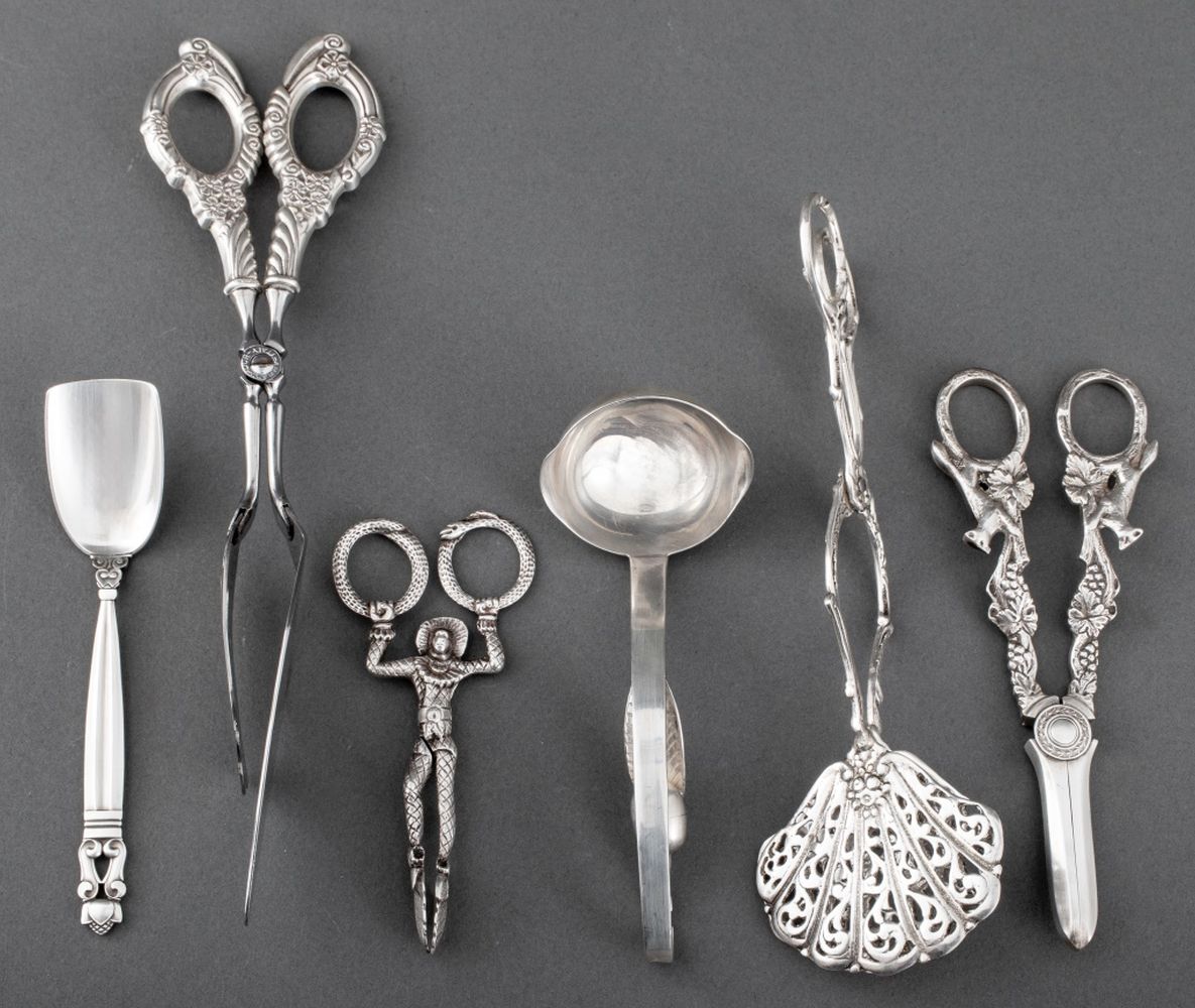 GEORG JENSEN ETC STERLING SILVER SERVING