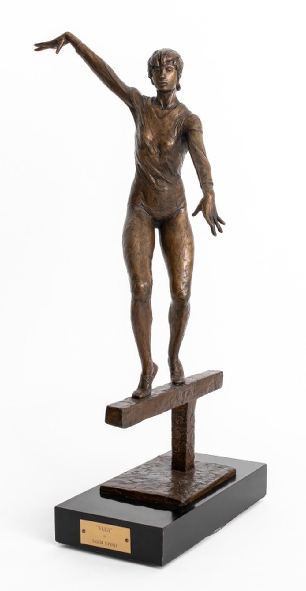 LAZLO ISPANKY GIRL ON BEAM BRONZE