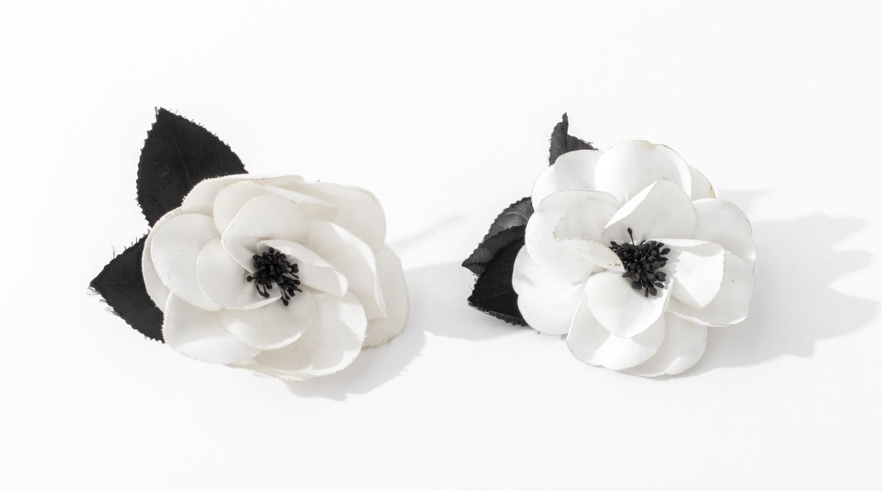 CHANEL CAMELLIA FLOWER BROOCHES, 2 Two