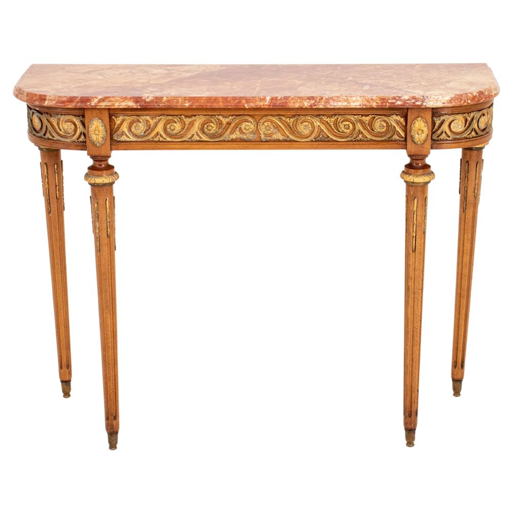LOUIS XVI STYLE MARBLE TOPPED CONSOLE 3cf06b