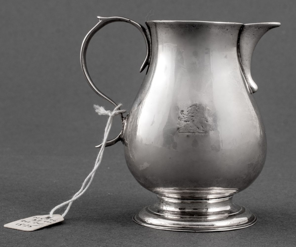 GEORGE II STERLING SILVER CREAM JUG,