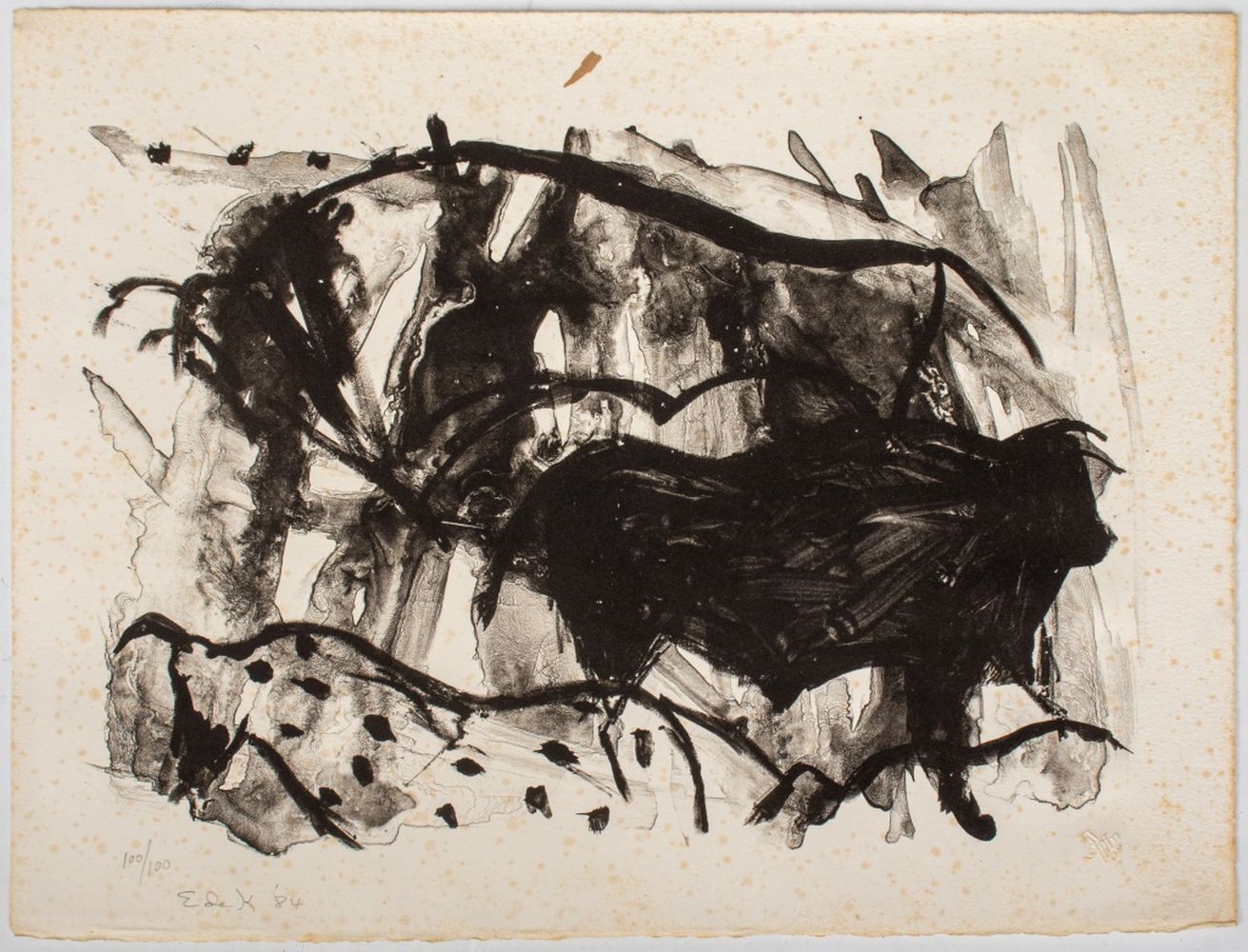 ELAINE DEKOONING UNTITLED LITHOGRAPH  3cf0ad