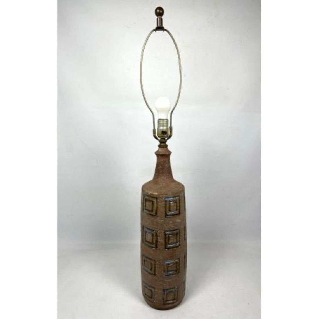 FM Modernist Terracotta Table Lamp.