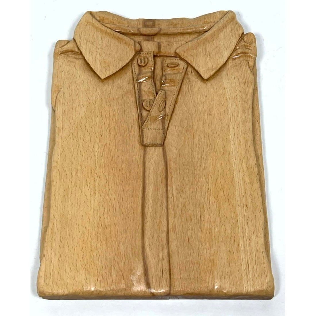 Carved wood shirt sculpture Dimensions  3cf110