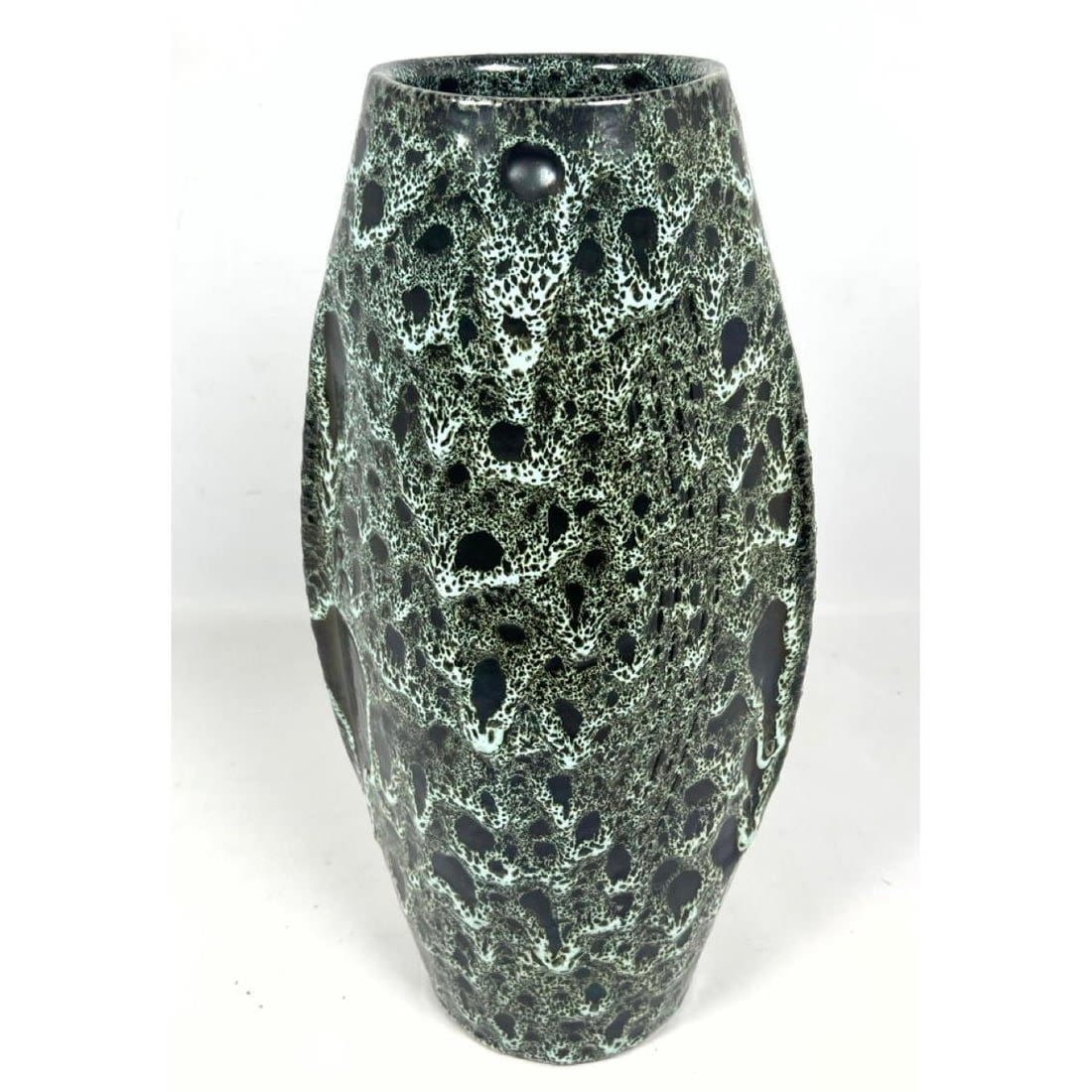 Modernist Pottery Vase with Volcanic 3cf122