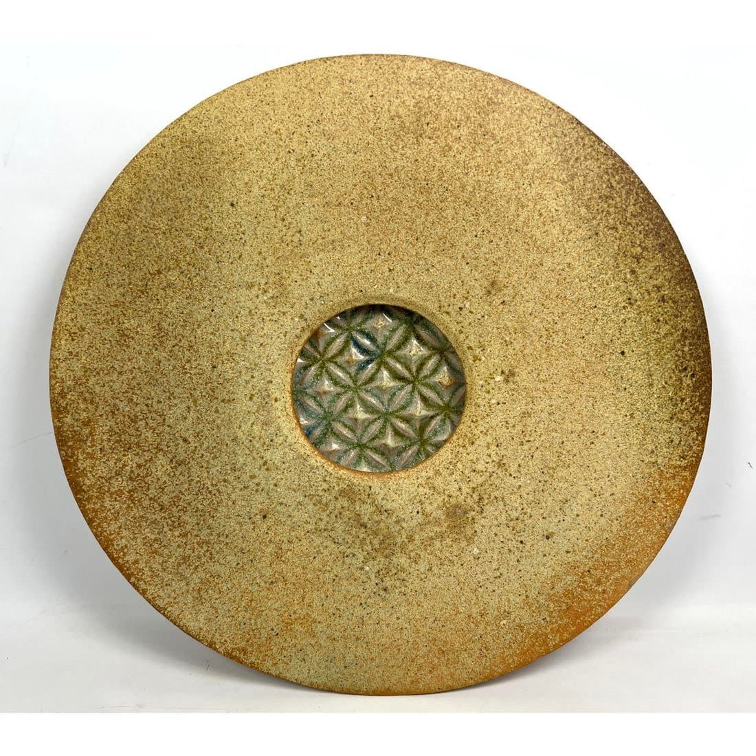 John Ransmeier Pottery Disc Charger  3cf147