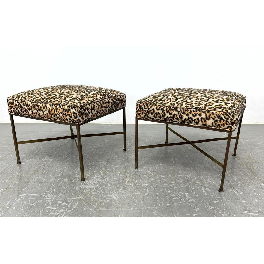 Pr Paul McCobb Foot Stool Ottomans  3cf174