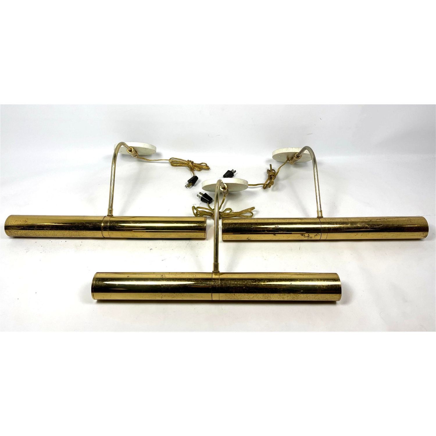 3pc Horizontal Brass Shade Wall 3cf184