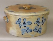 1 1/2 GALLON COBALT DECORATED