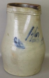 1 1/2 GALLON COBALT DECORATED
