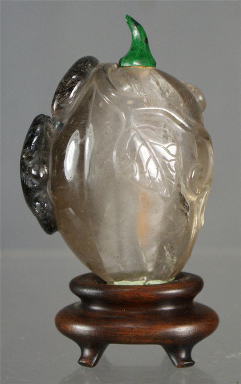 (1) carved rock crystal figural