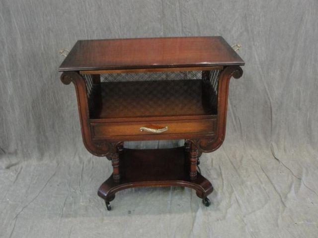 1 Drawer Tea Cart. From a Queens,