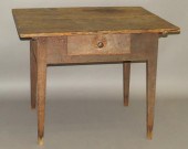 1 DRAWER WORK TABLEca. 1800; i