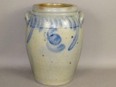 1 GALLON COBALT DECORATED STON