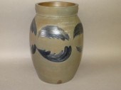 1 GALLON COBALT DECORATED STON