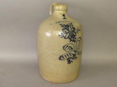 1 GALLON COBALT DECORATED STON