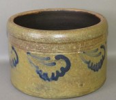 1 GALLON COBALT DECORATED STON
