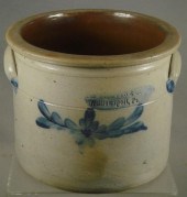 1 gallon stoneware crock, Nich