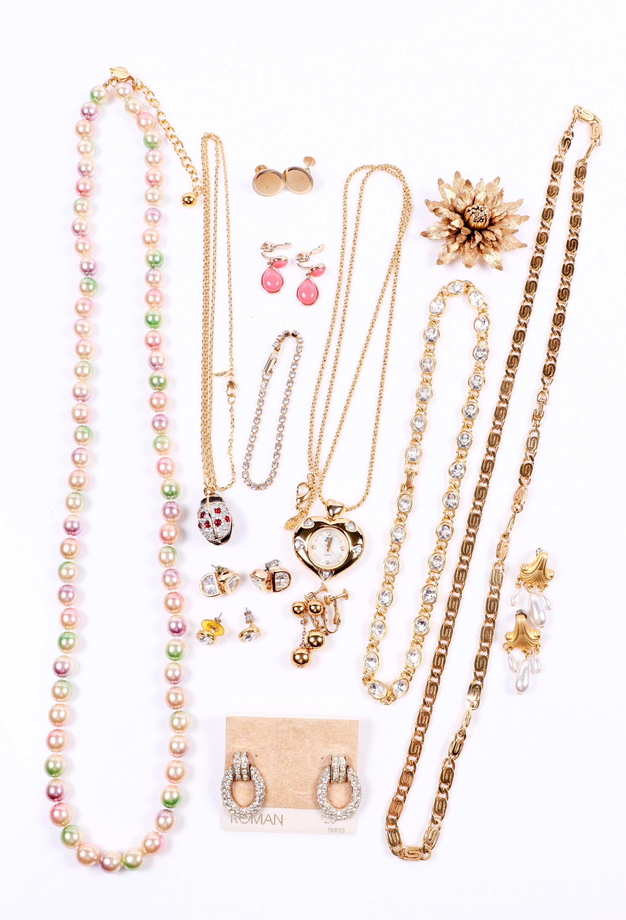 (1) Joan Rivers pastel beaded