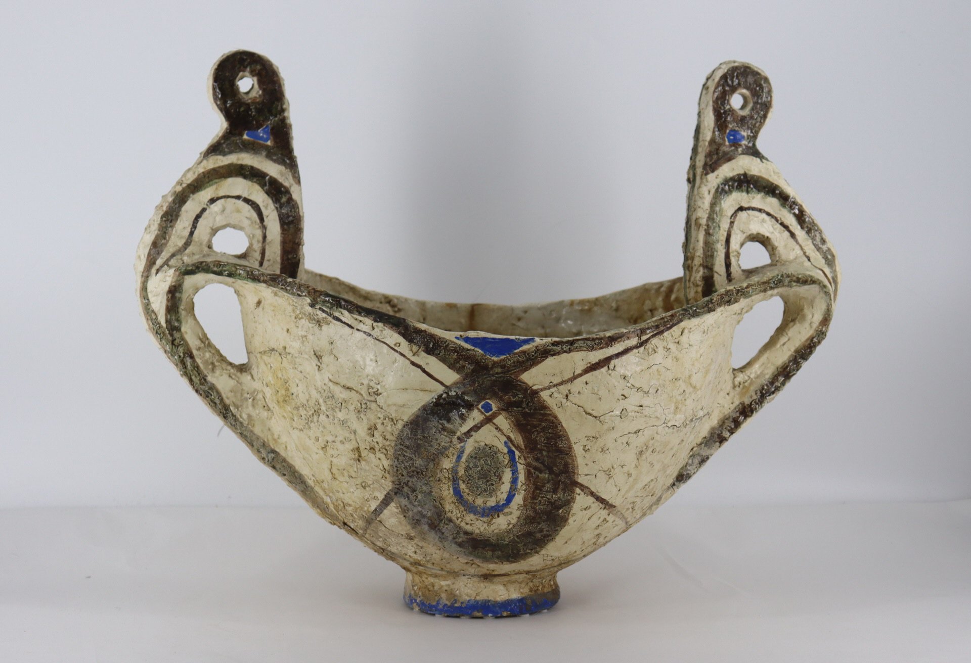1 MIDCENTURY PICASSO STYLE GLAZED