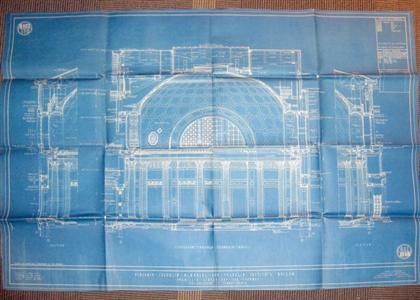 1 piece.   Architectural Blueprint.