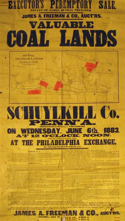 1 piece.   Auction Broadside. James