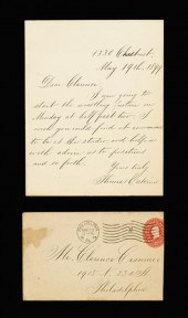 1 piece.  Autograph Letter Sig