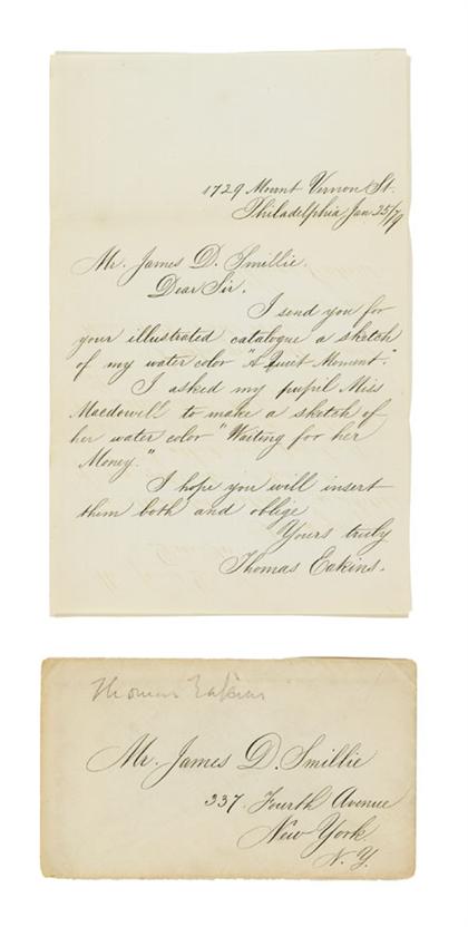 1 piece.  Autograph Letter