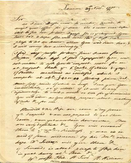 1 piece.  Autograph Letter