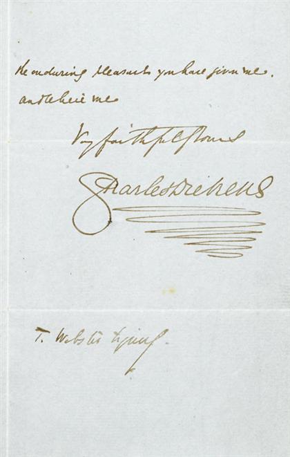 1 piece.  Autograph Letter