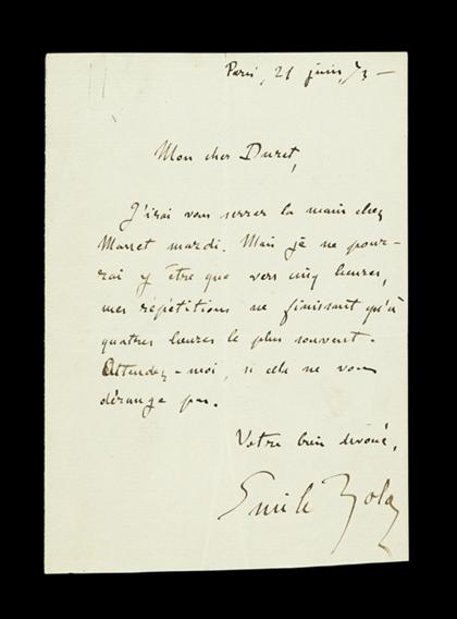1 piece.  Autograph Letter