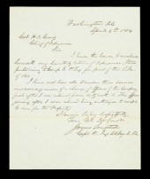 1 piece.  Autograph Letter Sig