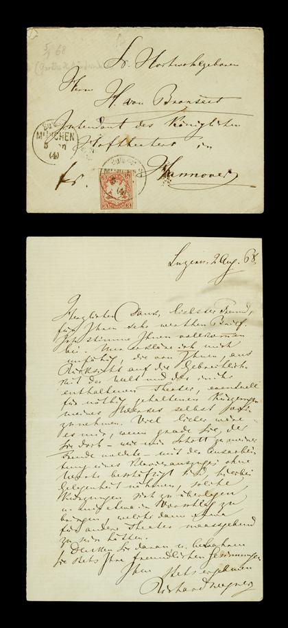 1 piece.  Autograph Letter