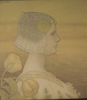 1 piece.  Color Lithograph. Be
