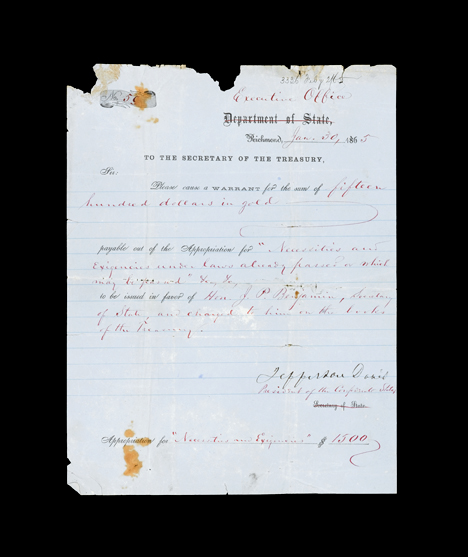1 piece.  Document Signed. Davis,
