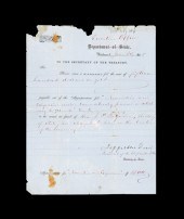 1 piece.  Document Signed. Dav
