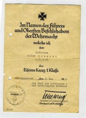 1 piece.  Document Signed. Kes
