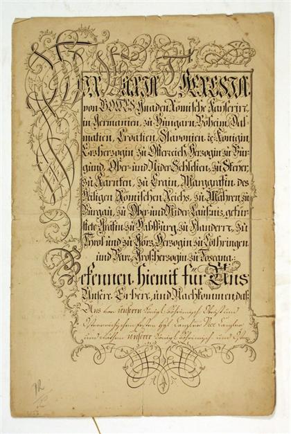 1 piece.  Document Signed. Maria