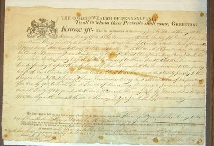 1 piece.  Document Signed. Mifflin,