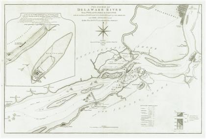 1 piece.  Engraved Map. Faden,