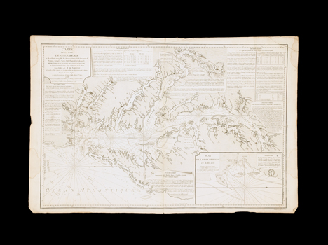 1 piece.  Engraved Map. Sartine, M.