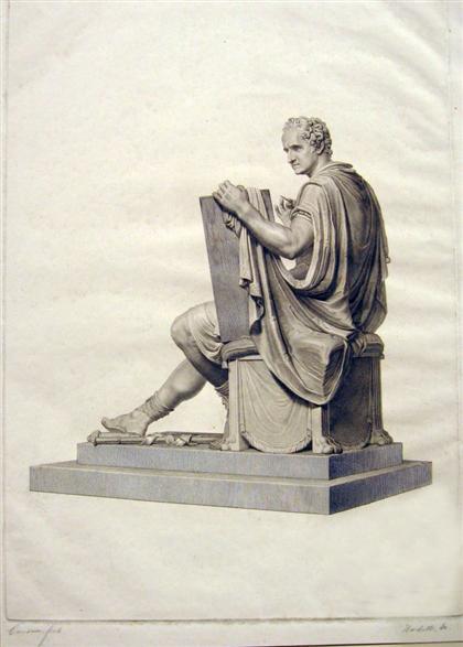 1 piece.  Engraving. Canova,
