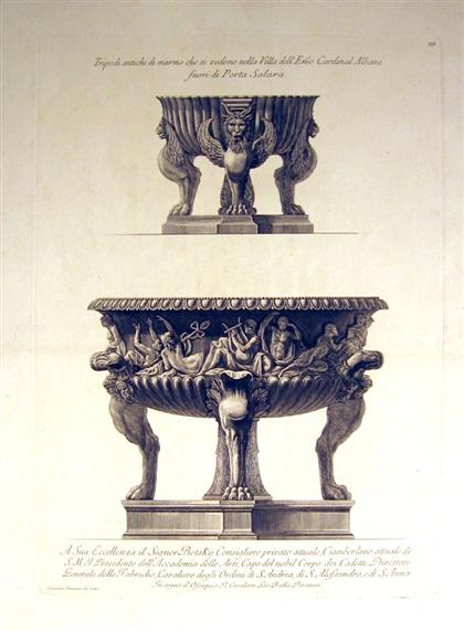 1 piece.  Etching. Piranesi,