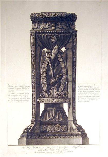 1 piece.  Etching. Piranesi,