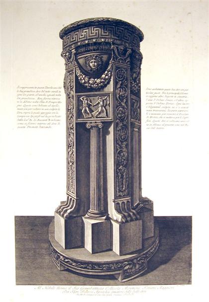 1 piece.  Etching. Piranesi,