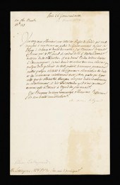 1 piece.  Letter Signed. Talle
