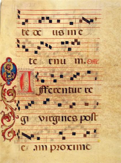 1 piece.  Manuscript Choir Book